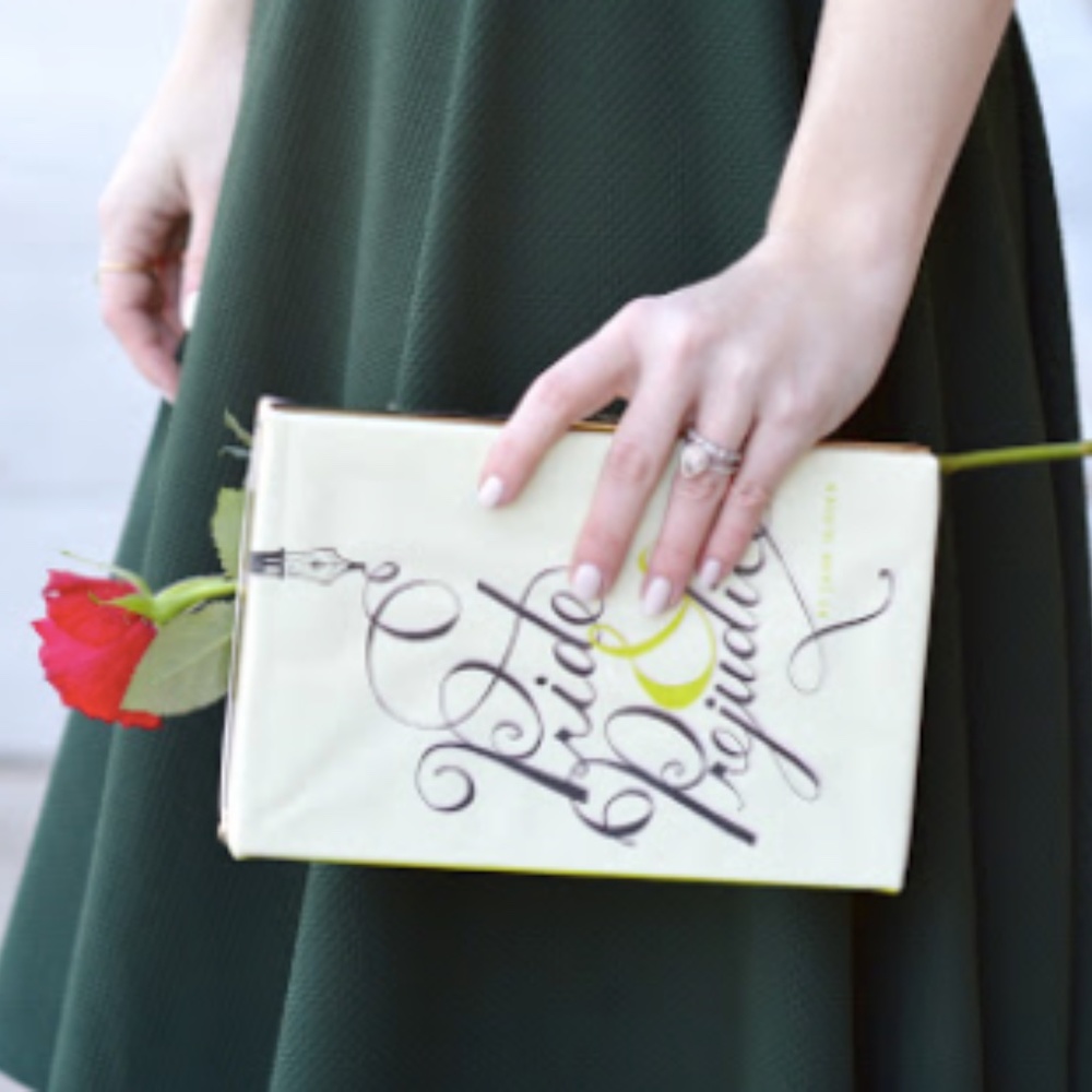 RARE! Kate Spade Pride & Prejudice Book Clutch